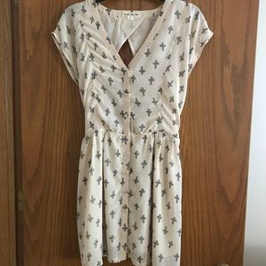 Retro Belted Keyhole Cross Dress